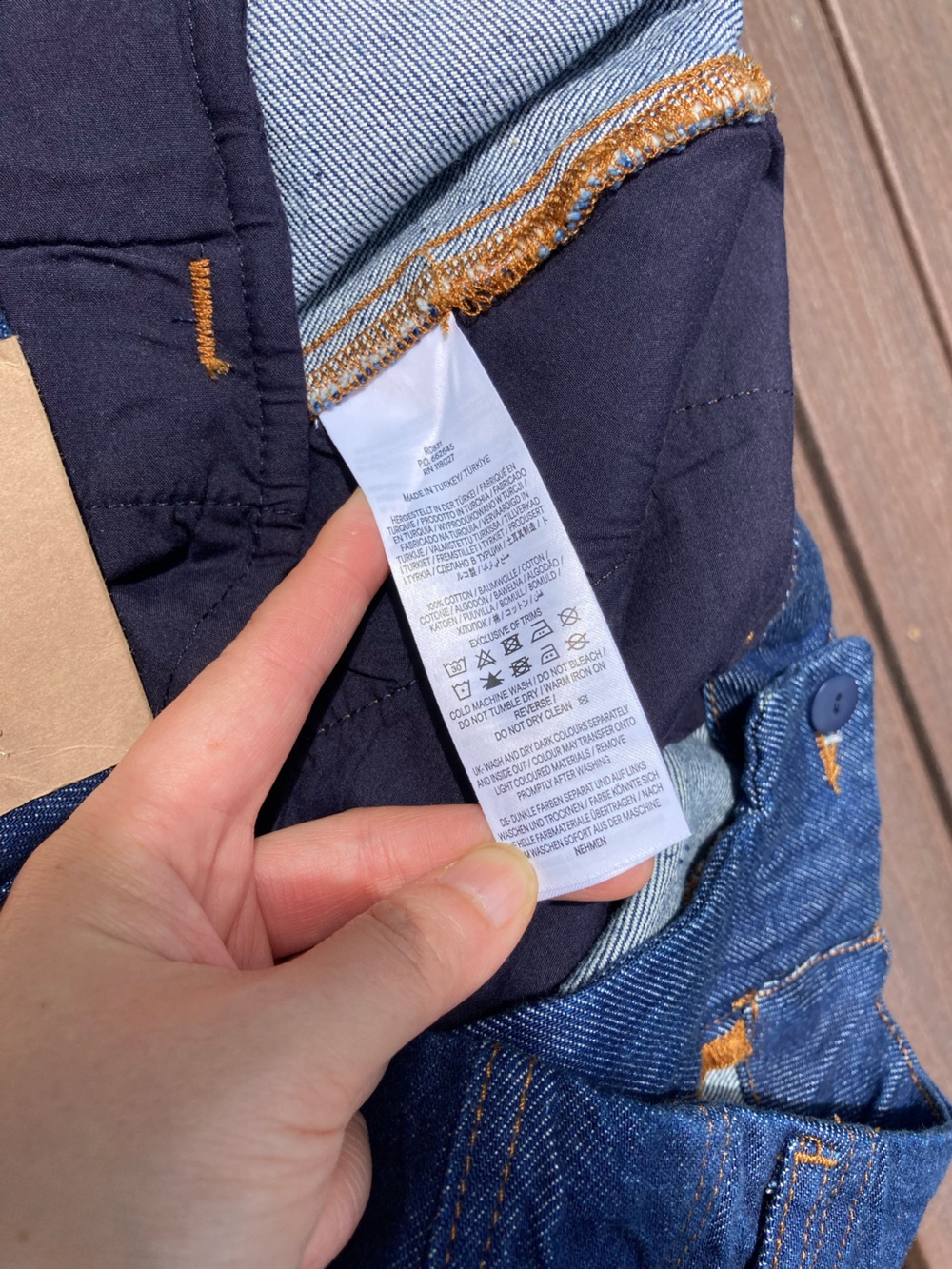 NWT BODEN Stitch Detail Wide Leg Jeans Indigo Dark Wash Size W31P - Picture 12 of 15
